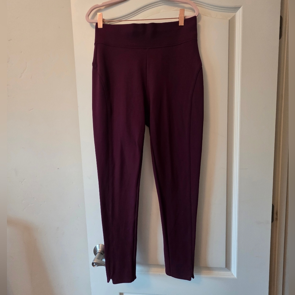 Seven7 Burgundy High-Waisted Leggings